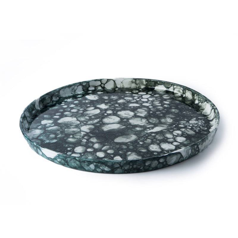Bubble Plate | Dark Green Plate R L Foote Design Studio 