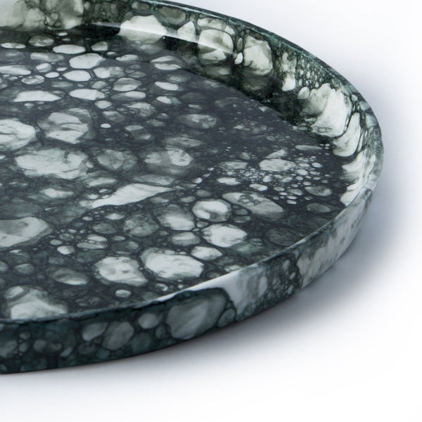 Bubble Plate | Dark Green Plate R L Foote Design Studio 