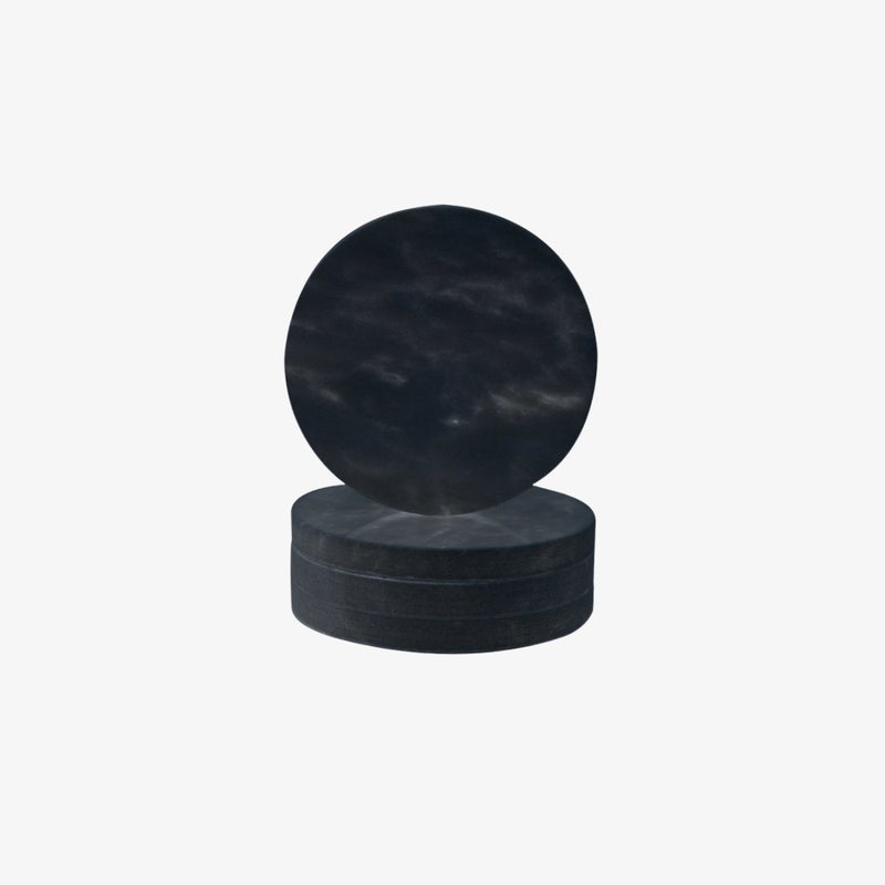 Circle Marble Coasters | Black | Set Of 4 Coaster Behr & Co 
