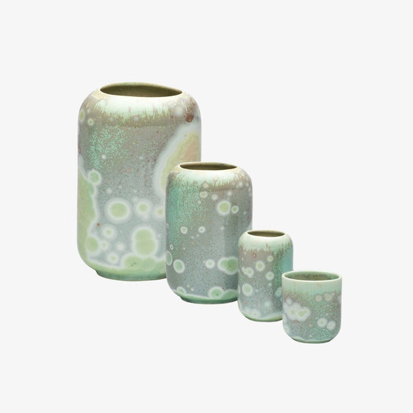 Crystalline Vase | Jade Ceramic Vase R L Foote Design Studio 