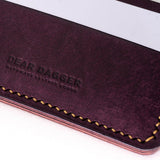 The Archer | Bordeaux and Gold Thread Card Holder Dear Dagger 