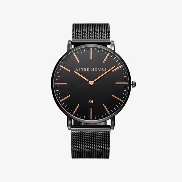 The Classic | Black and Rose Gold Watches After Hours Watches 