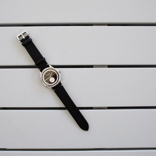 The Rambler | Black and Black Leather Watches Patina Watch Company 