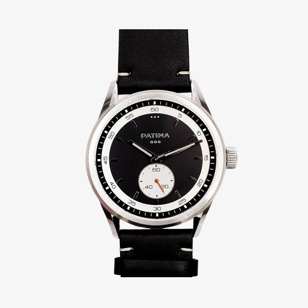 The Rambler | Black and Black Leather Watches Patina Watch Company 