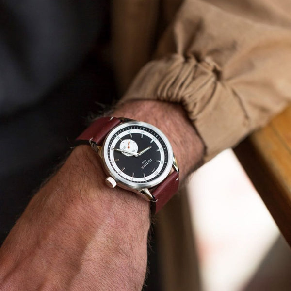 The Rambler | Black and Brown Leather watches Patina Watch Company 