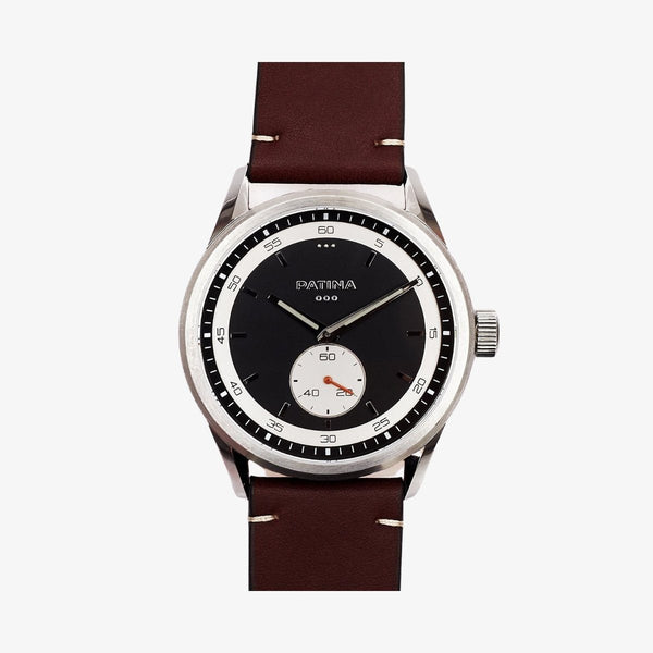 The Rambler | Black and Brown Leather watches Patina Watch Company 