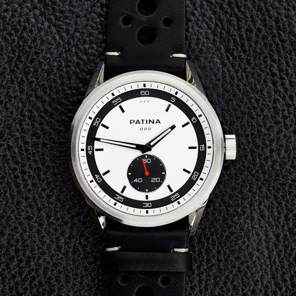 The Rambler | White and Black Racing Watches Patina Watch Company 