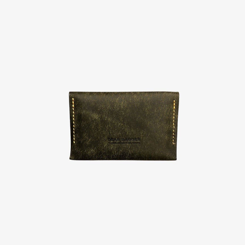 The Wanderer | Olive and Yellow Thread Snap wallet Dear Dagger 