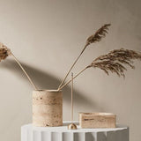 Vessel | Travertine Vase Behr & Co 